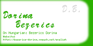 dorina bezerics business card